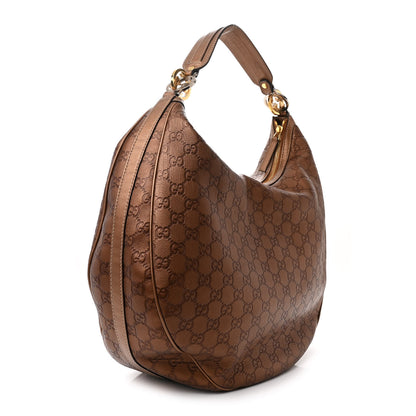 Gucci Metallic Guccissima Large GG Twins Hobo Bronze 3 of 13