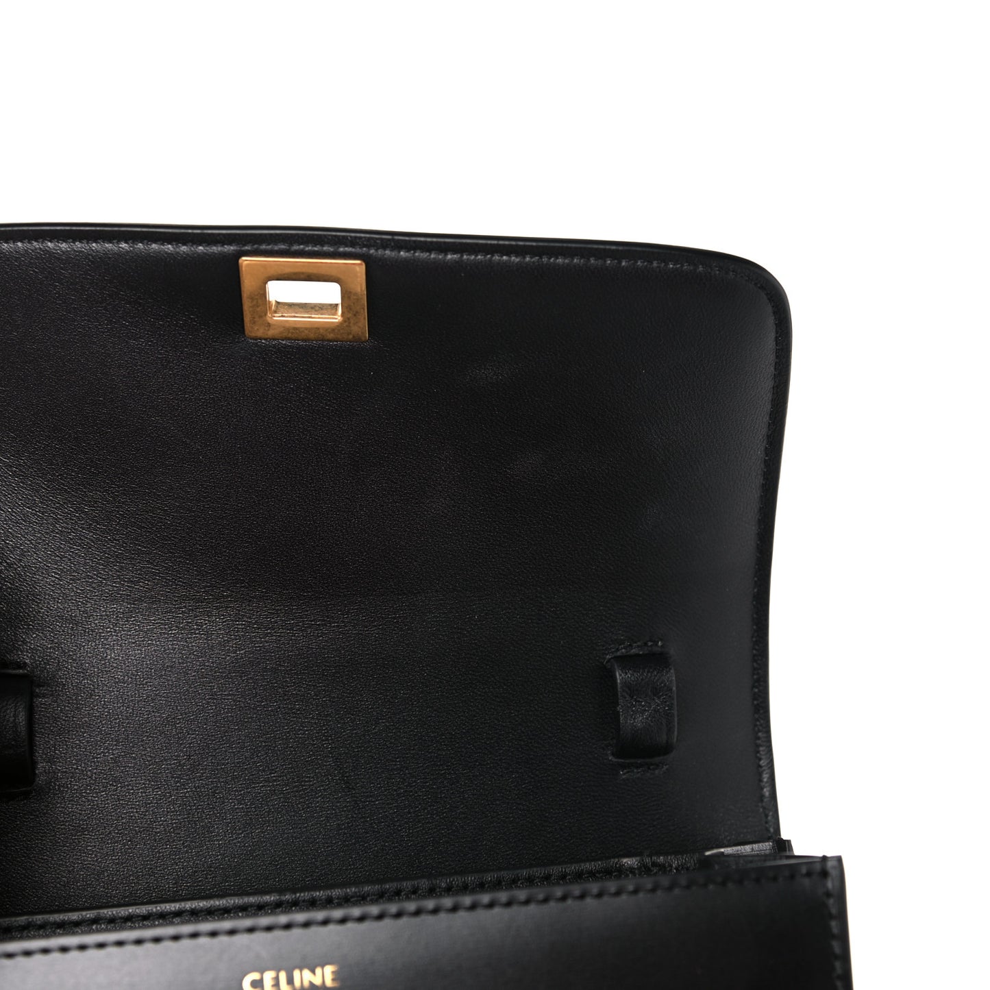 Box Calfskin Teen Classic Box Flap Bag Black
