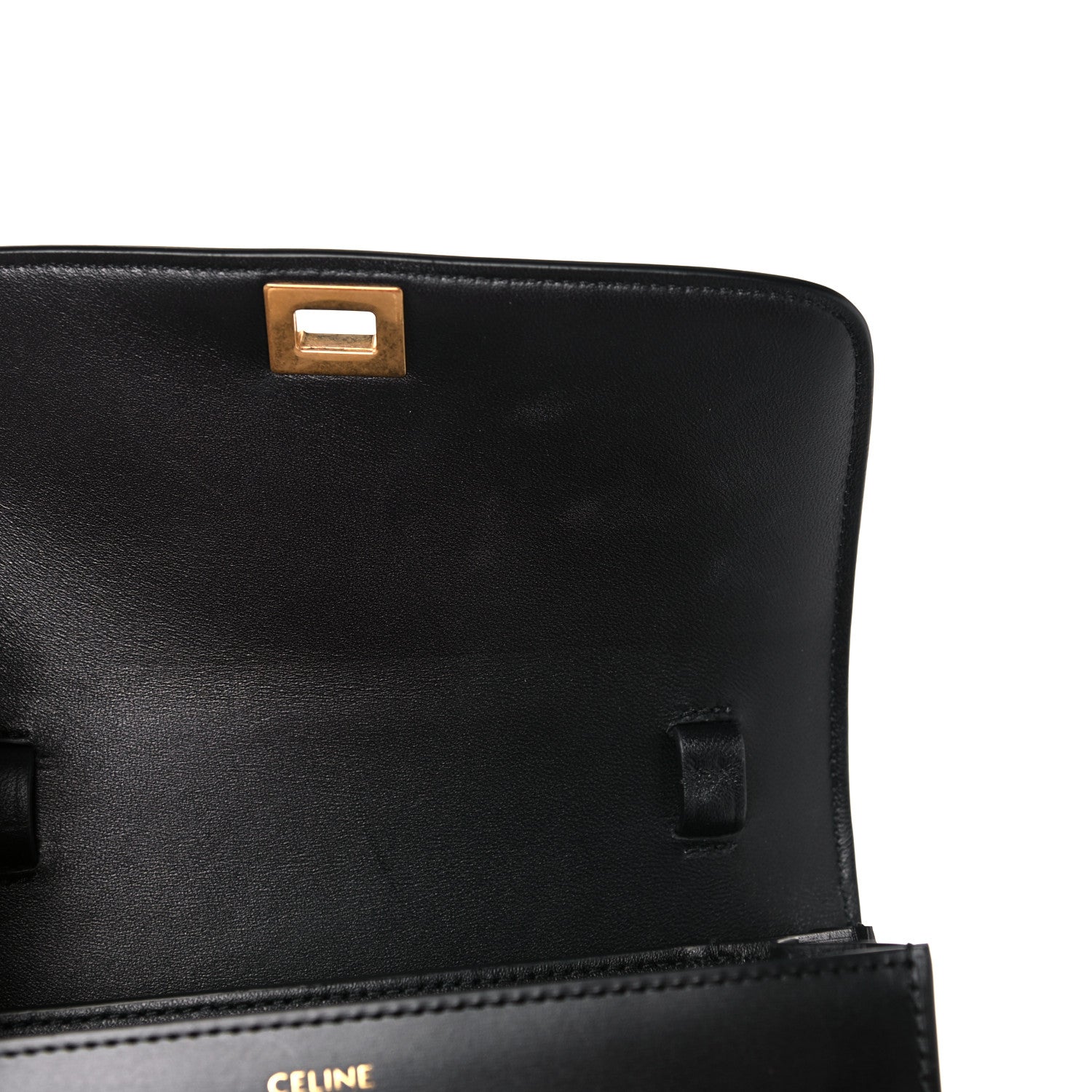 Celine Box Calfskin Teen Classic Box Flap Bag Black 9 of 12