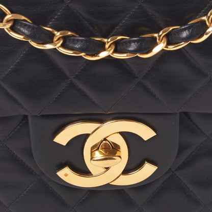 Chanel Lambskin Quilted XL Jumbo Single Flap Black 8 of 10