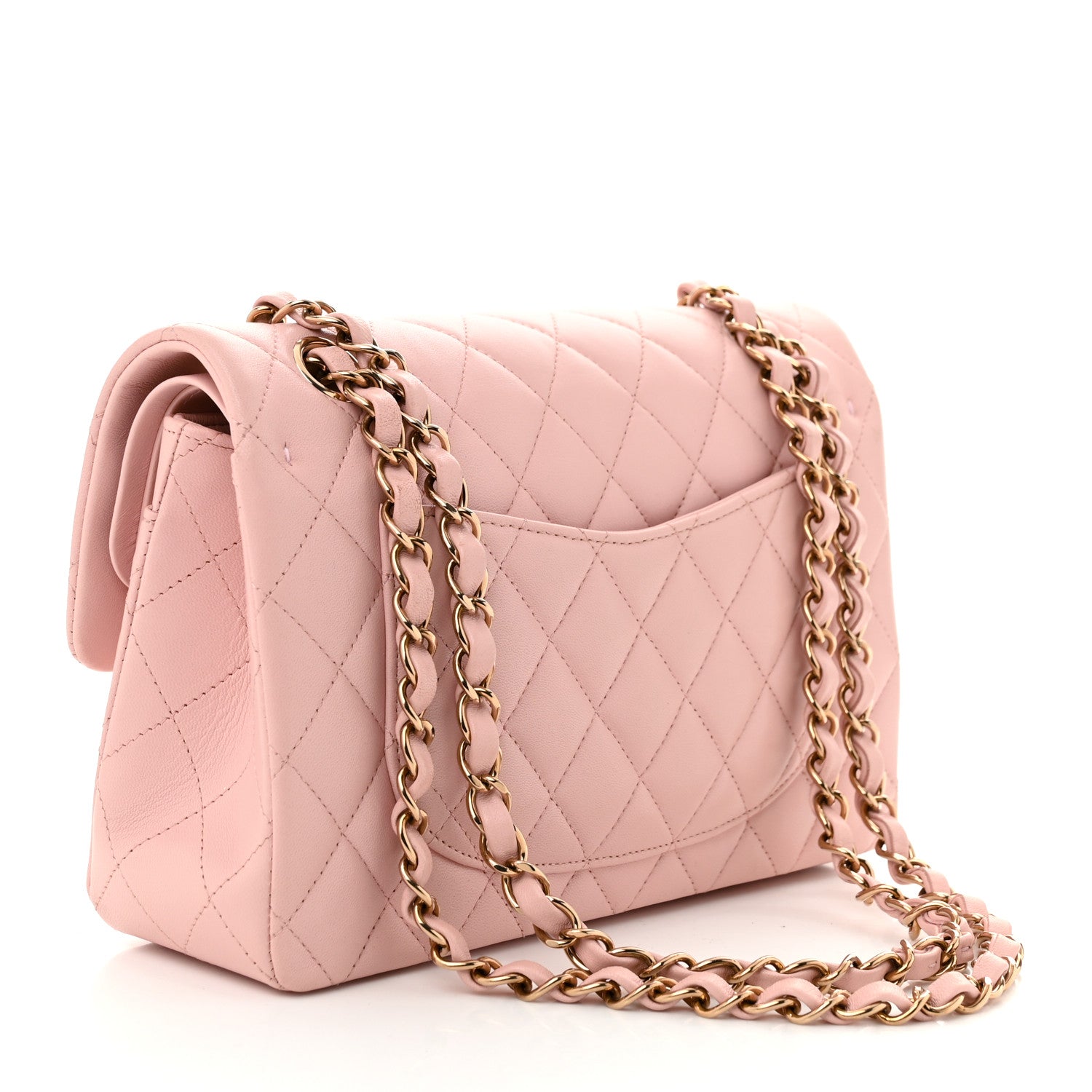 Chanel Lambskin Quilted Small Double Flap Light Pink 3 of 11