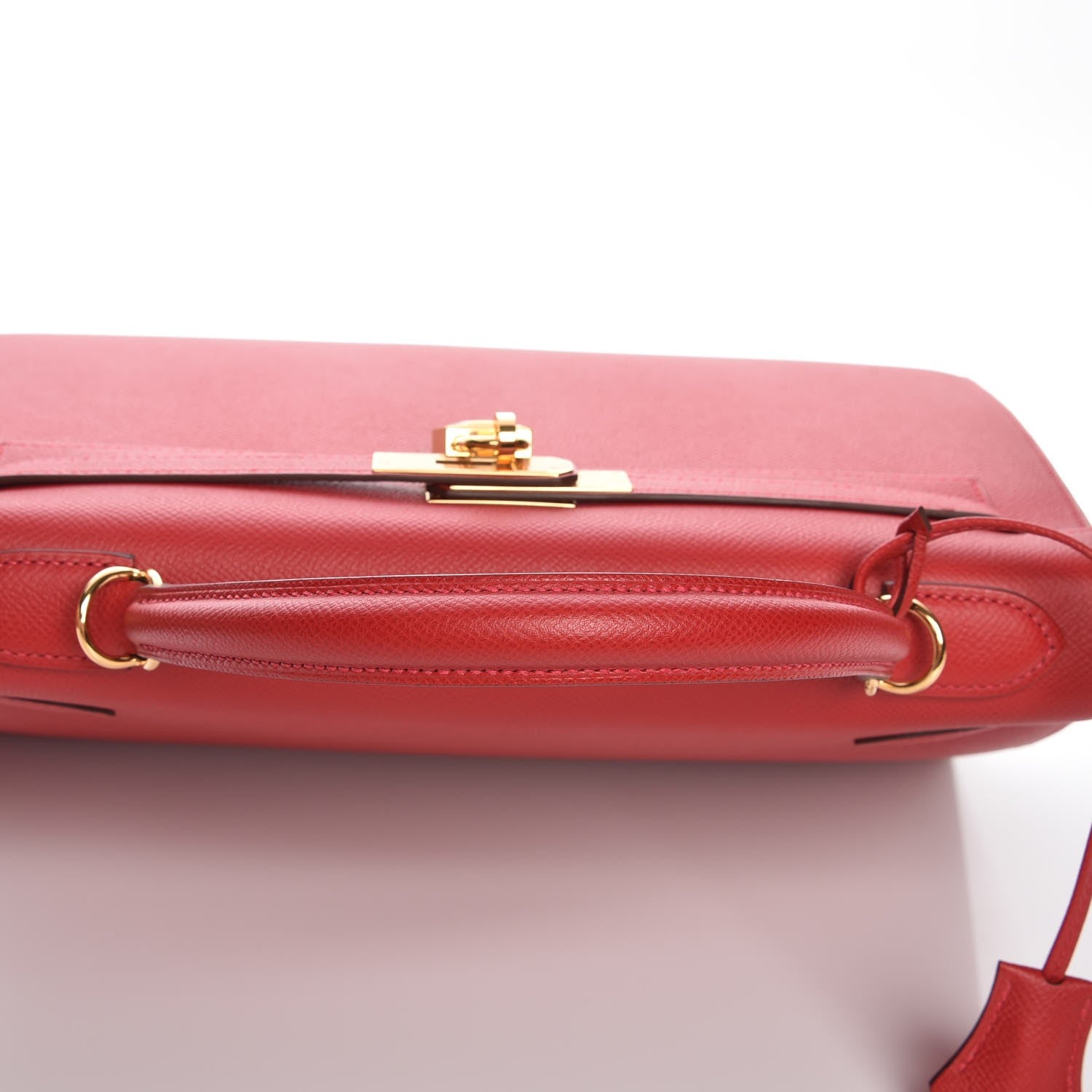 Hermes Epsom Kelly Sellier 32 Rouge Casaque 27 of 32