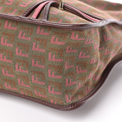 Fendi Zucchino Crossbody Messenger Khaki 9 of 10