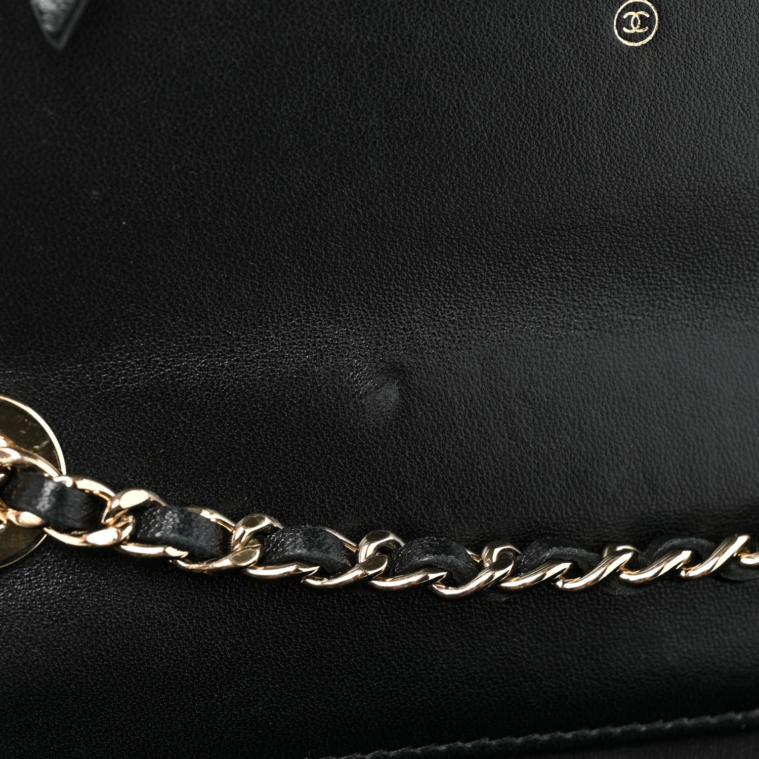 Chanel Lambskin Quilted Trendy CC Wallet On Chain WOC Black 12 of 23