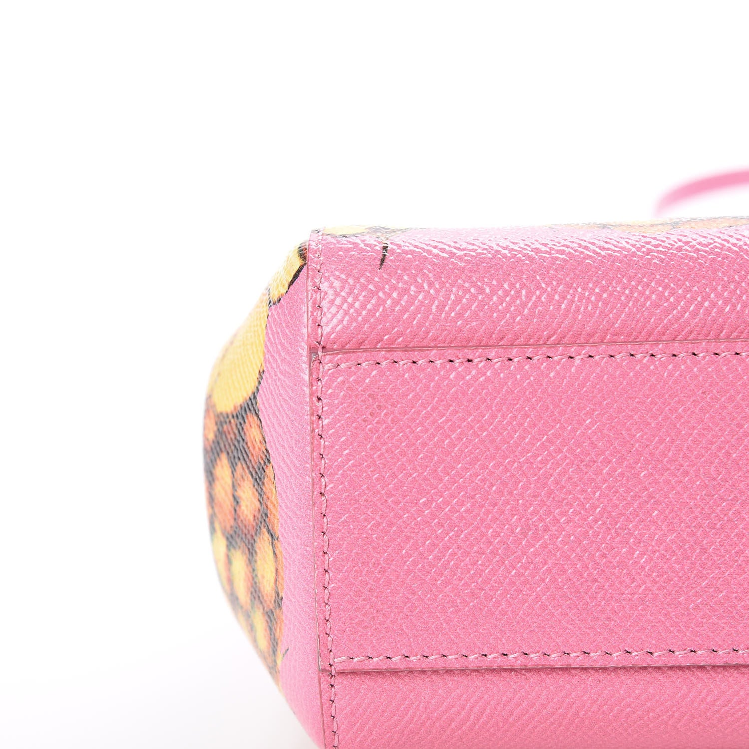 Dolce & Gabbana Dauphine Pineapple Print Small Miss Sicily Satchel Rosa 9 of 10