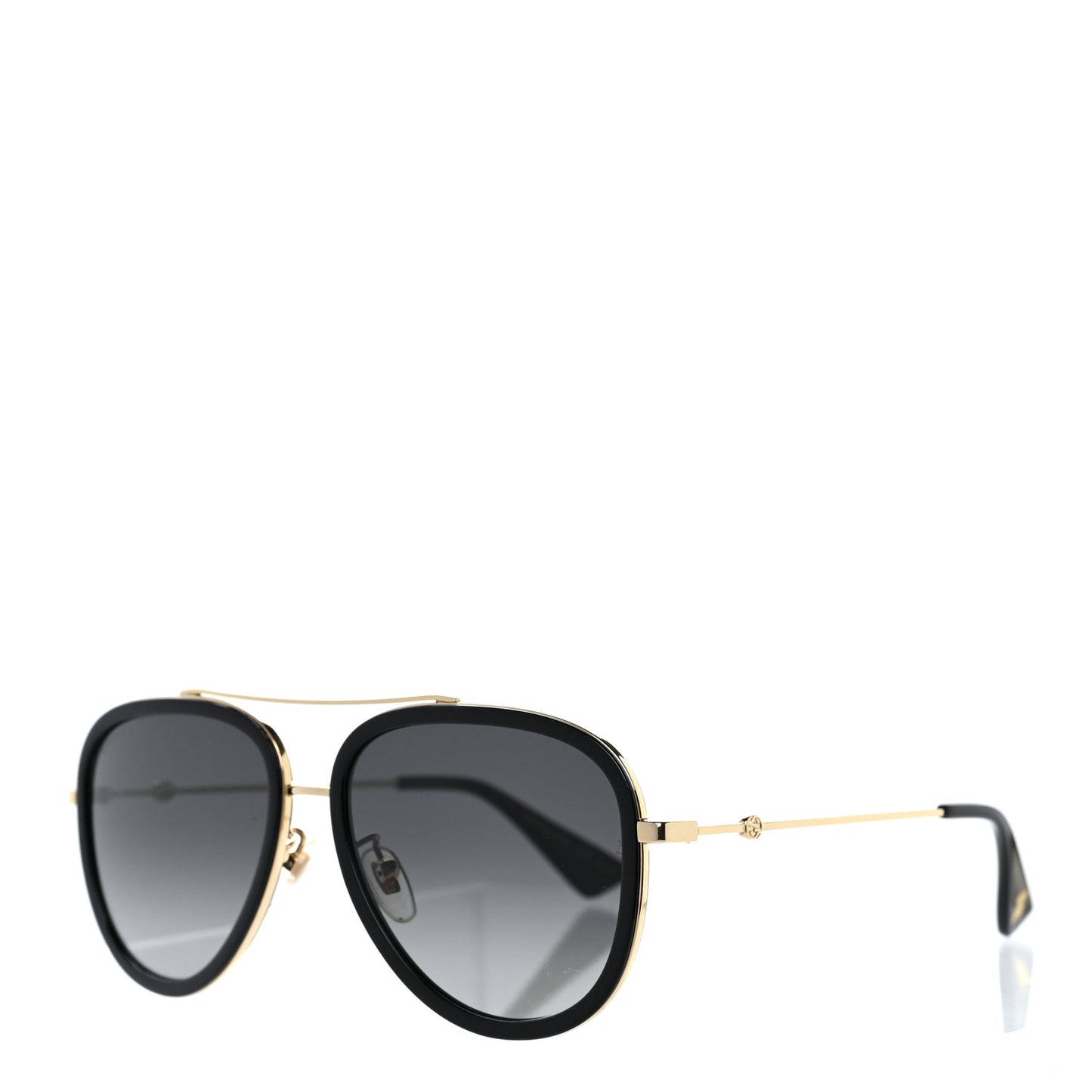 Aviator Sunglasses GG0062S Black Gold
