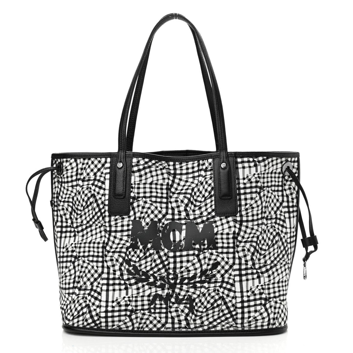 Visetos Medium Reversible Shopper Tote Black