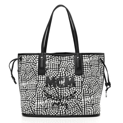 MCM Visetos Medium Reversible Shopper Tote Black 5 of 20