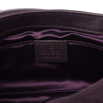 Gucci Suede Babouska Clutch Dark Brown 8 of 10