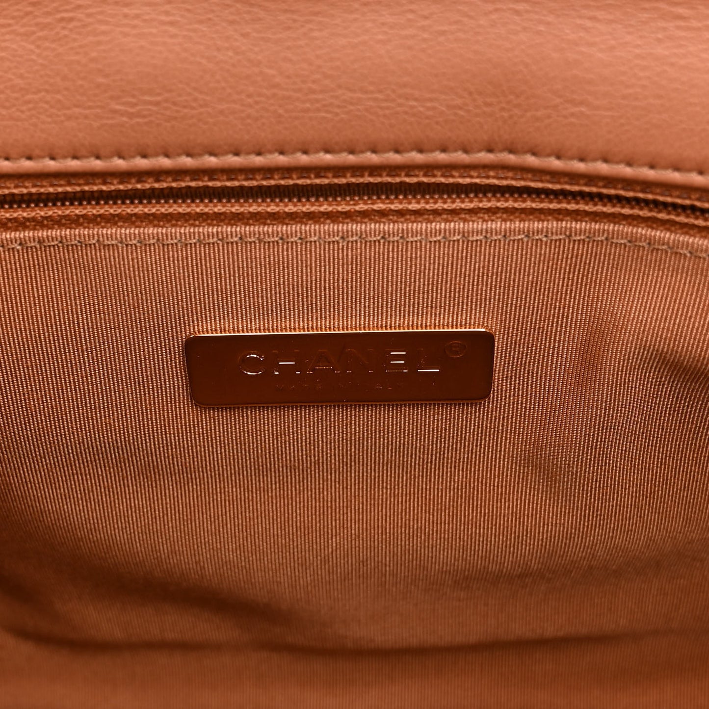 Lambskin Quilted Large Chanel 19 Flap Brown