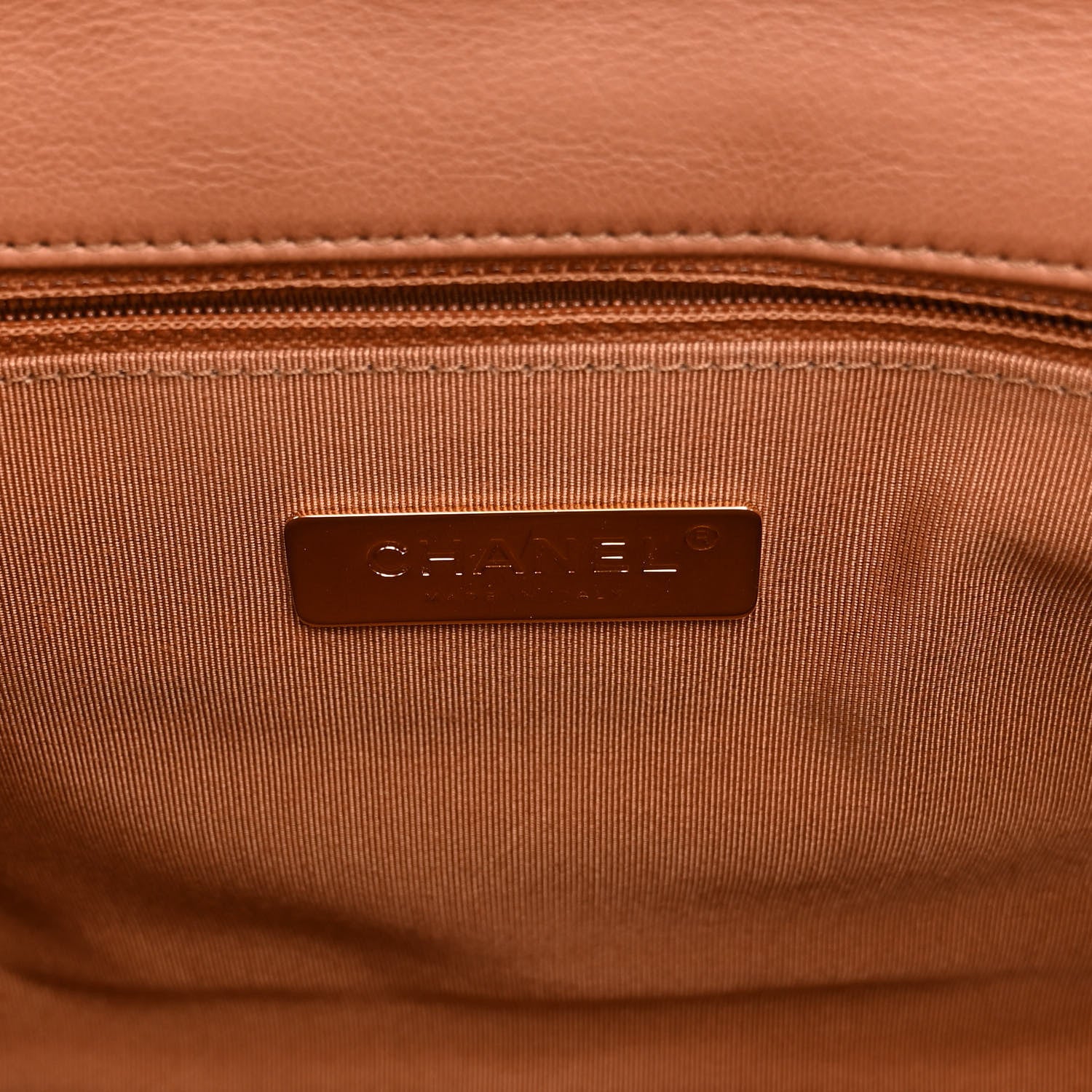 Chanel Lambskin Quilted Large Chanel 19 Flap Brown 6 of 10