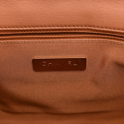 Chanel Lambskin Quilted Large Chanel 19 Flap Brown 6 of 10