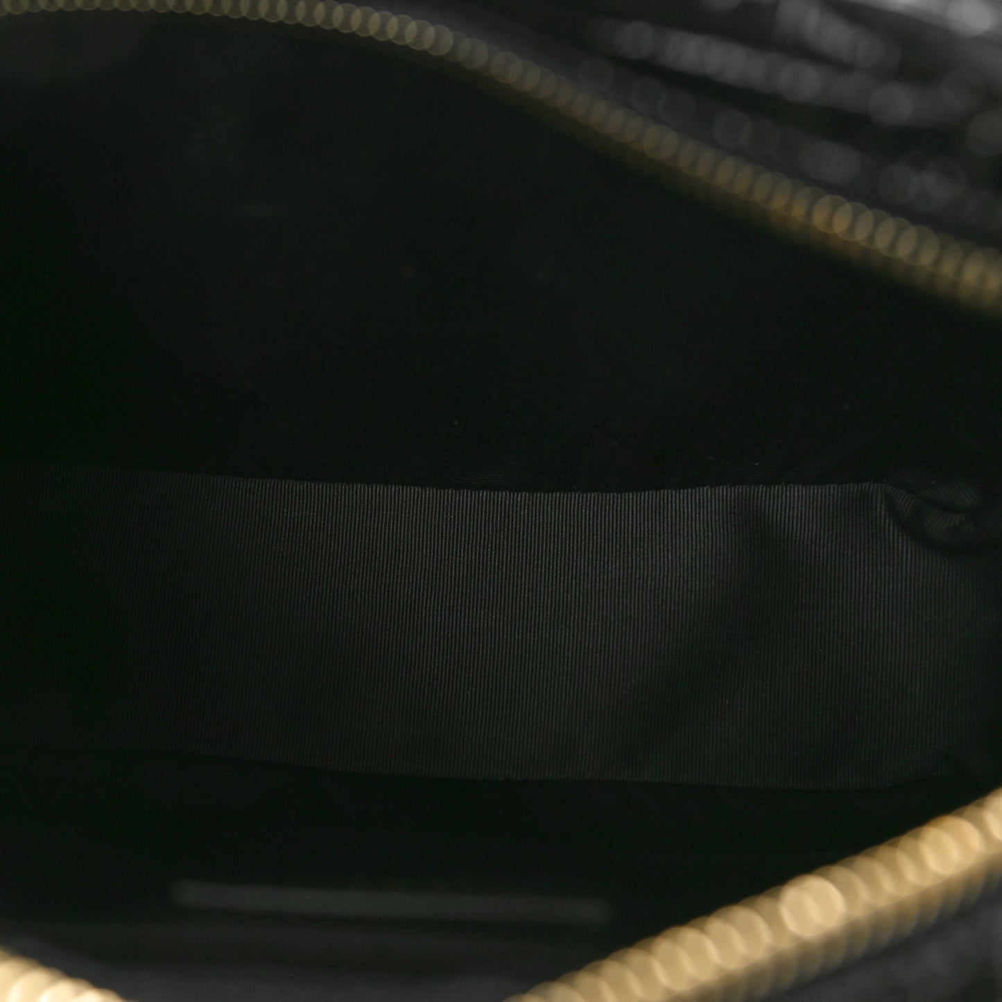 Patent Calfskin Crocodile Embossed Monogram Lou Camera Bag Black
