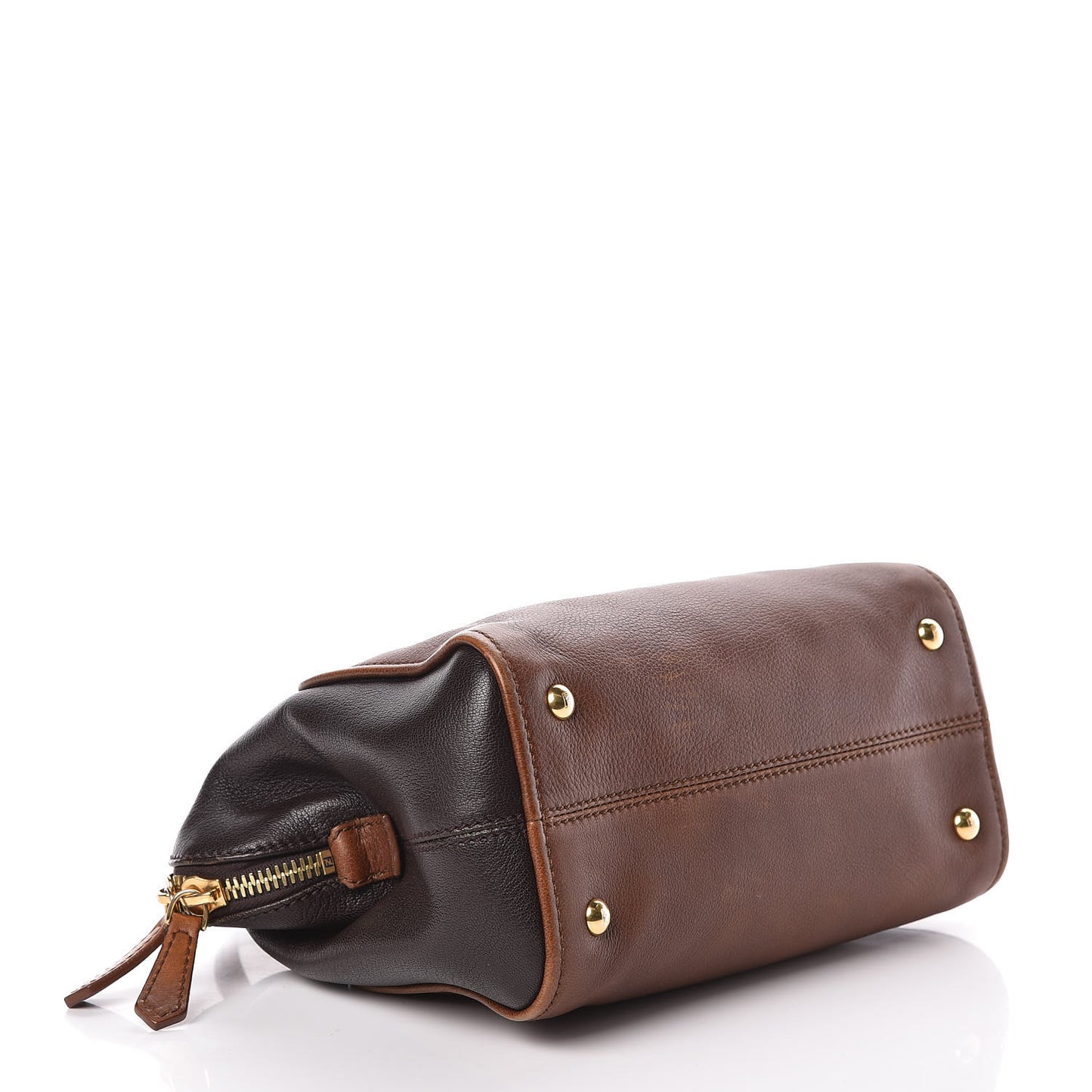 Capra Vitello Dolce Marmol Colorblock Small Chameleon Tote Moro Biscotti