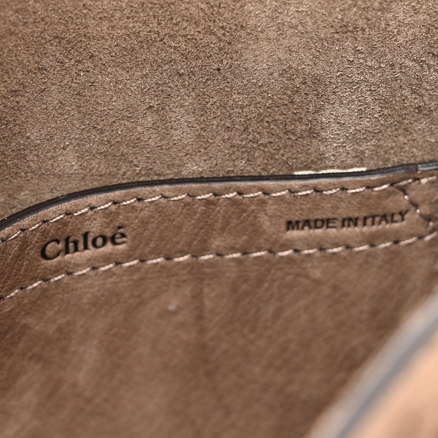 Chloe Suede Calfskin Small Marcie Saddle Bag Flannel Grey 6 of 9