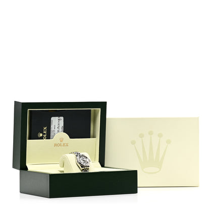 Rolex Stainless Steel 18K White Gold Mother of Pearl 26mm Oyster Perpetual Datejust Watch Roman 179174 5 of 5
