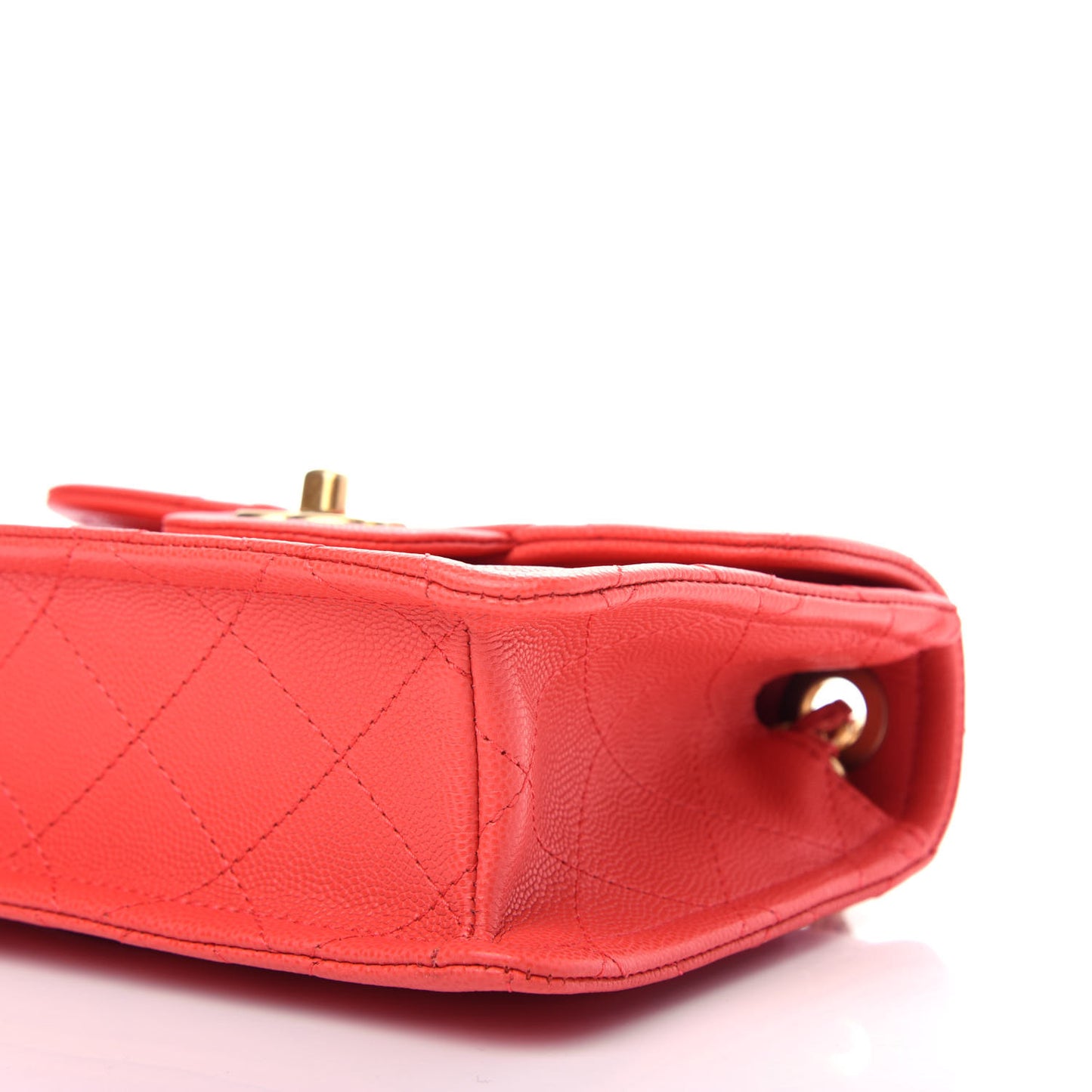 Caviar Quilted Mini Sweet Classic Flap Red