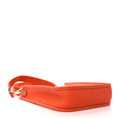 Hermes Taurillon Clemence Evelyne TPM Orange 4 of 9