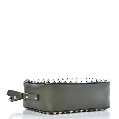 Valentino Garavani Calfskin Rockstud Camera Crossbody Bag Army Green 4 of 6
