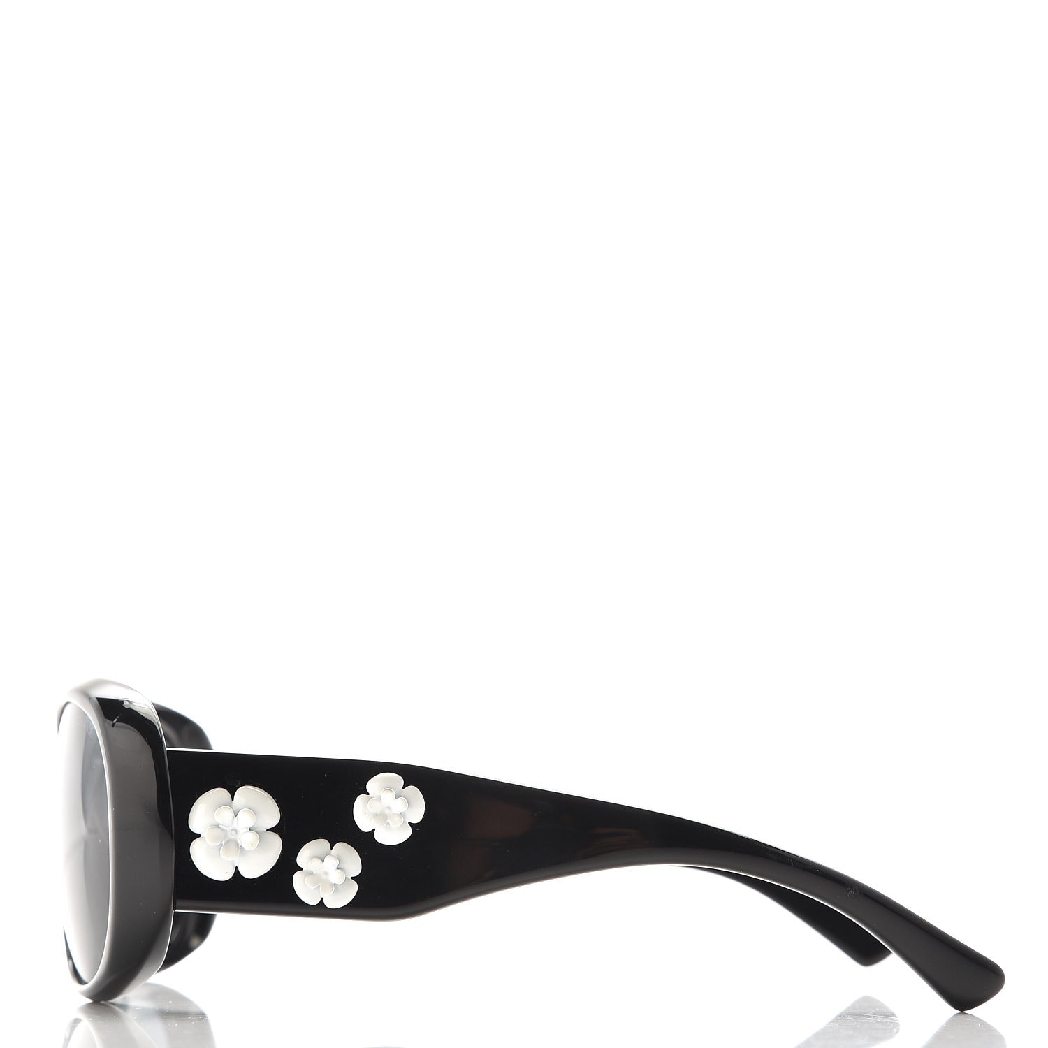 Chanel Camellia CC Sunglasses 5113-A Black 3 of 7