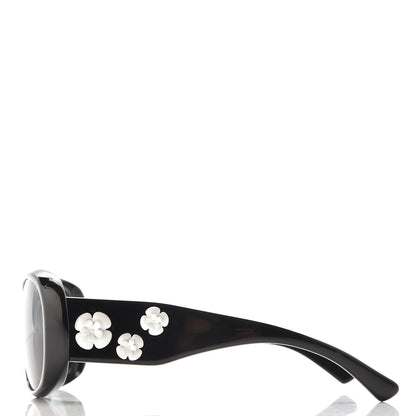 Chanel Camellia CC Sunglasses 5113-A Black 3 of 7