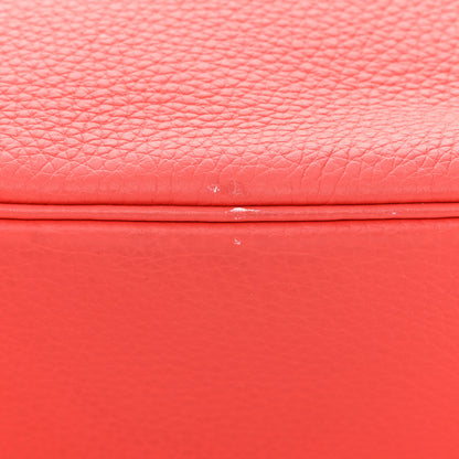 Hermes Taurillon Clemence Birkin 30 Rouge Pivoine 15 of 15