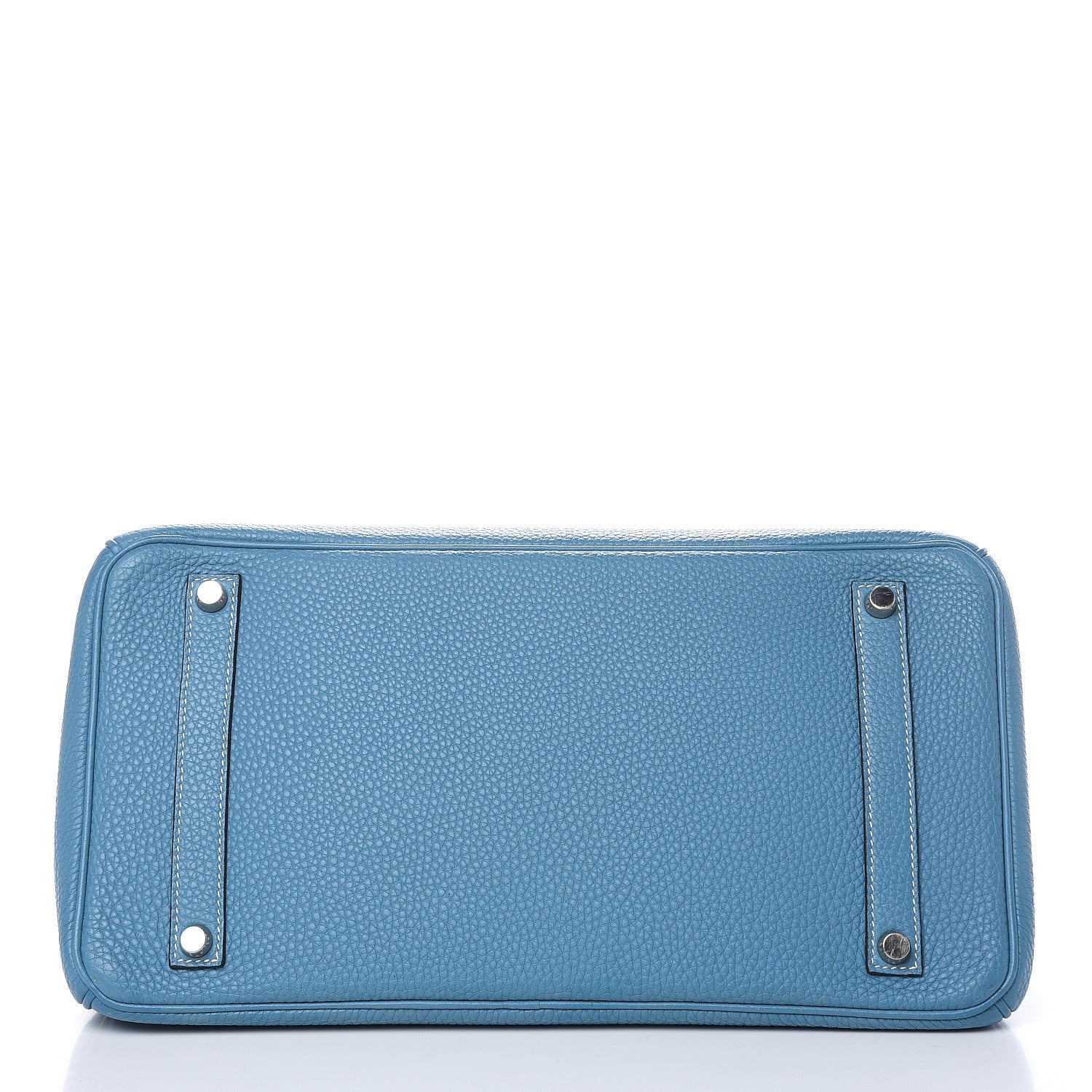 Hermes Taurillon Clemence Birkin 35 Blue Jean 6 of 29