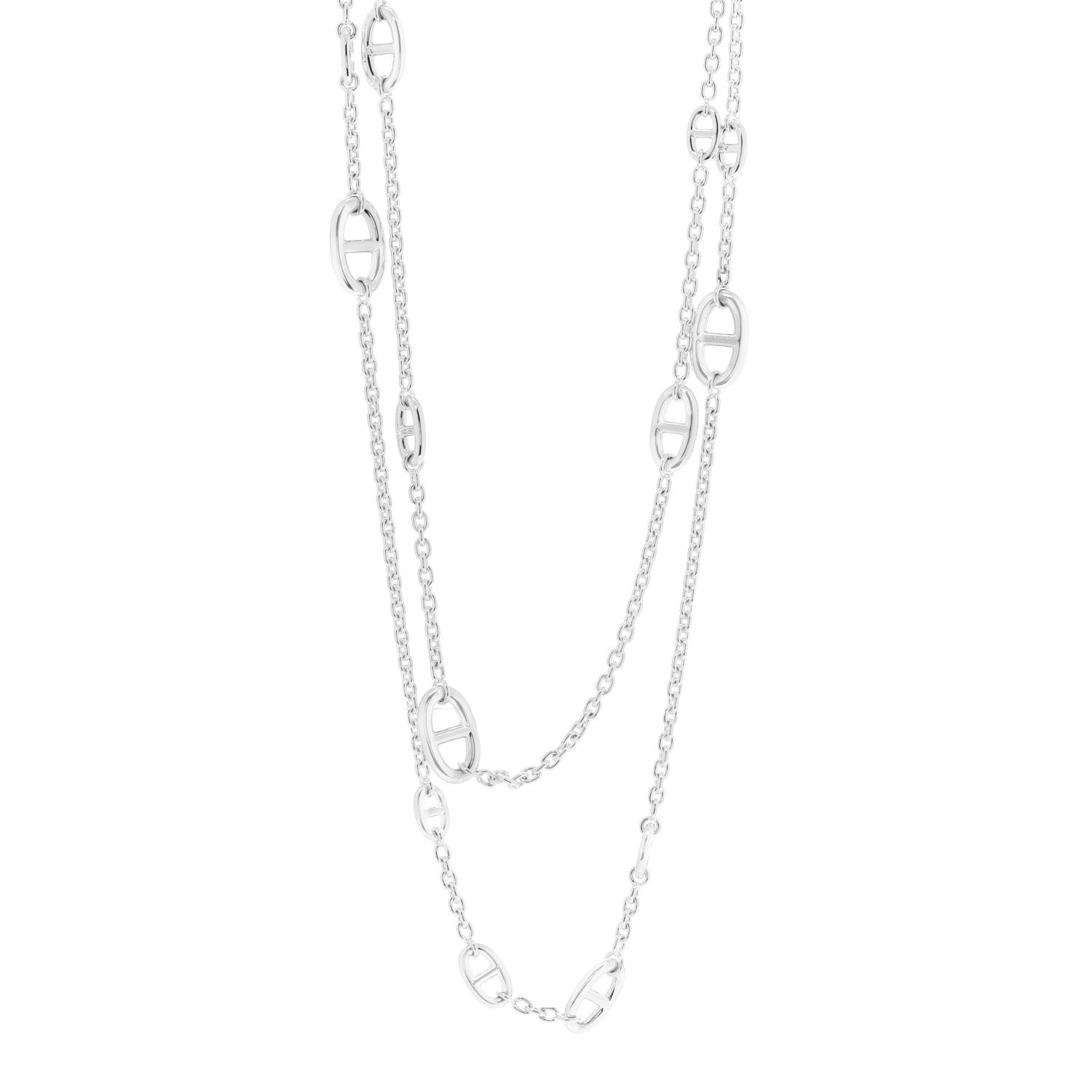 Hermes Sterling Silver Farandole Necklace 160 1 of 6