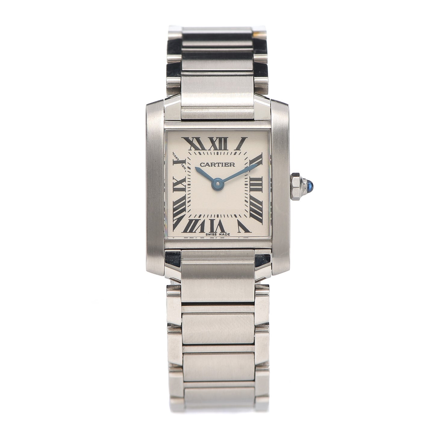 Stainless Steel 20mm Tank Francaise Quartz Watch