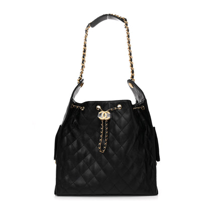 Chanel Caviar Quilted Medium Chanel 25 Handbag Black 1 of 13