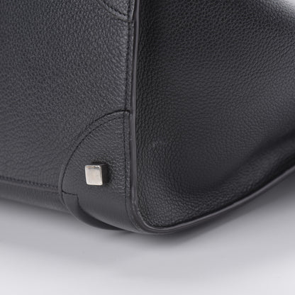Celine Drummed Calfskin Mini Luggage Black 12 of 13