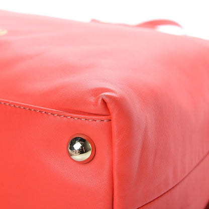 Valentino Garavani Nappa Floral Applique Tote Red 12 of 16