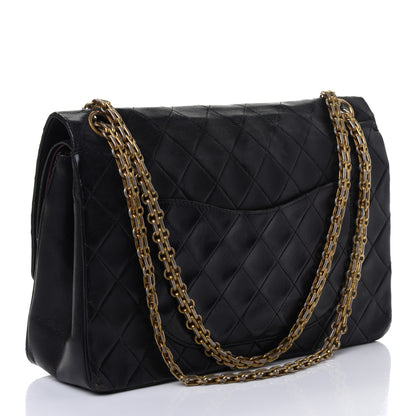Chanel Lambskin Quilted Medium Bijoux Chain Double Flap Black 2 of 4