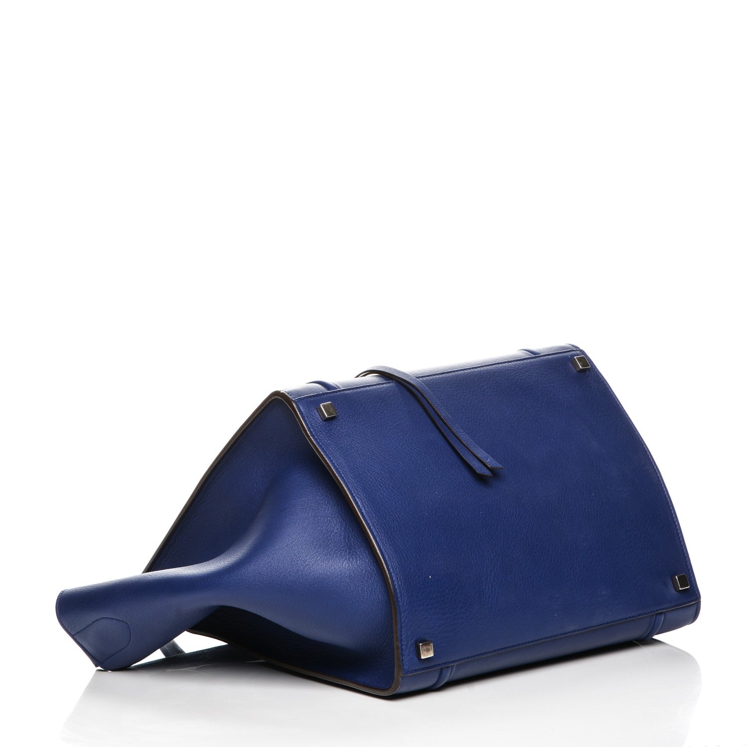 Celine Supple Calfskin Medium Phantom Luggage Indigo 3 of 7