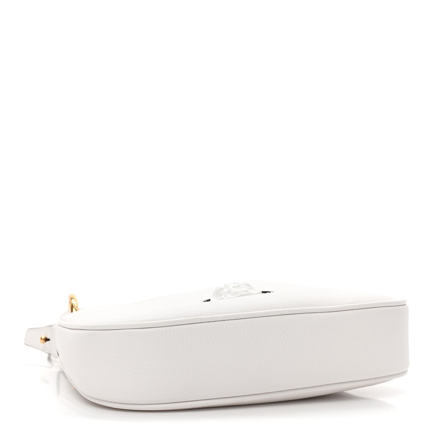 Versace Calfskin La Medusa Small Hobo Crossbody Optical White 4 of 10