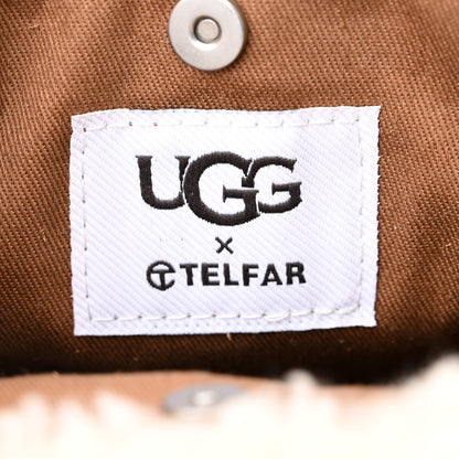 Telfar X UGG Suede Shearling Small Shopping Bag Chestnut 6 of 12