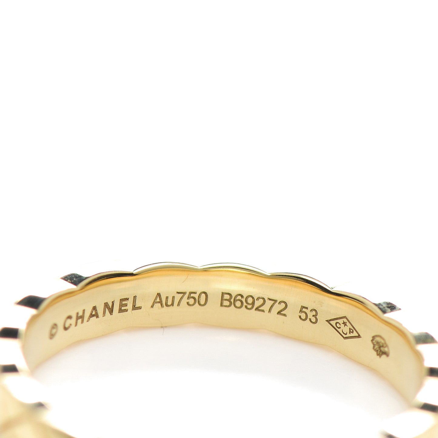 18K Yellow Gold Mini Coco Crush Ring 53 6.25