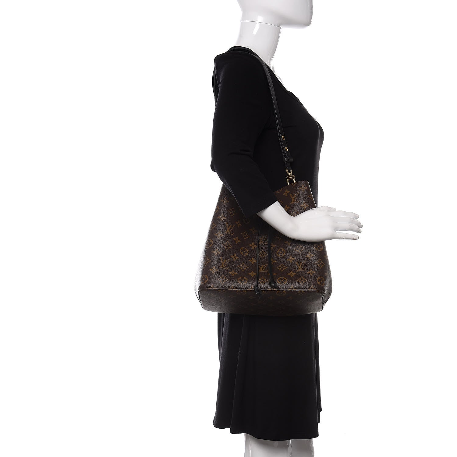 Louis Vuitton Monogram Neonoe MM Black 2 of 8