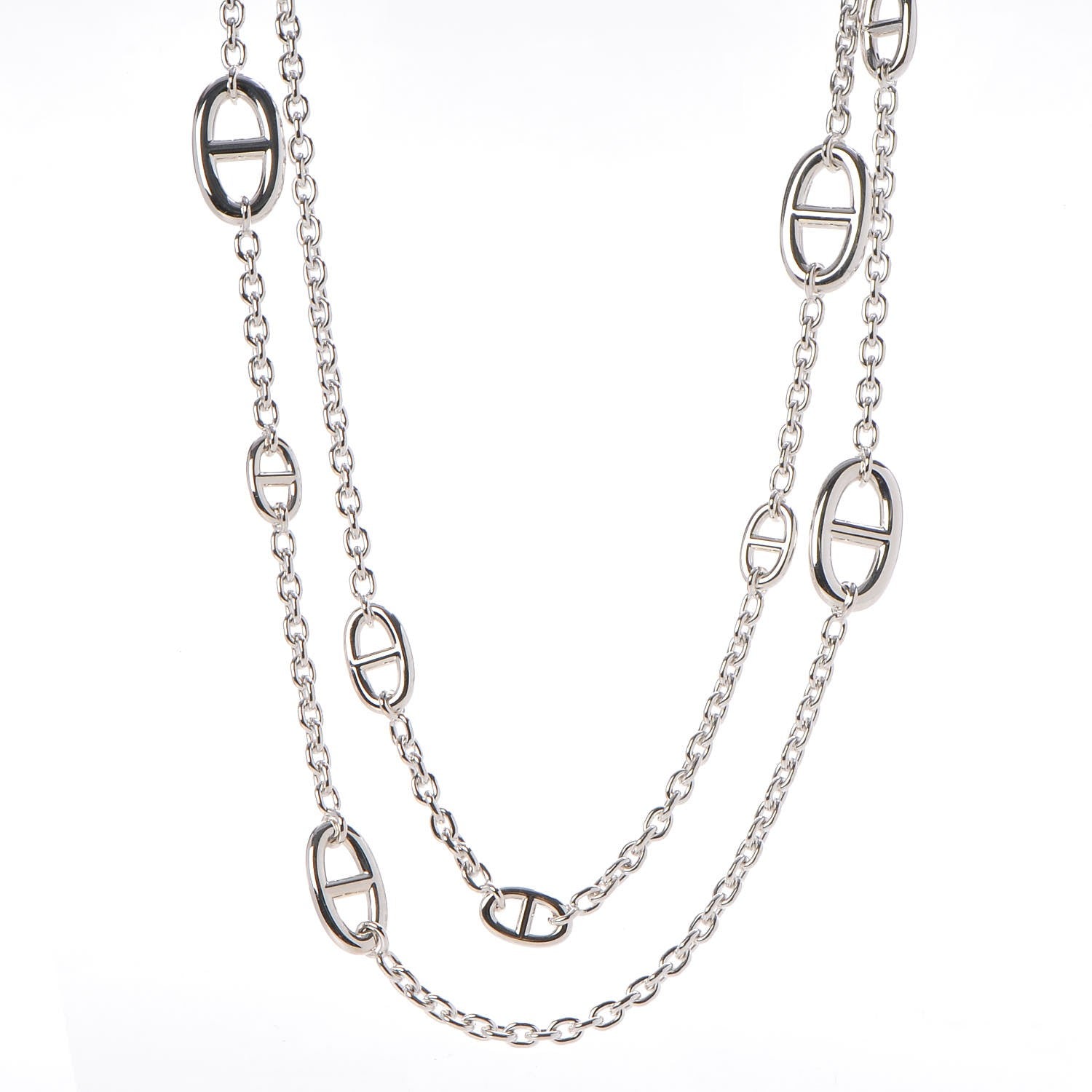 Hermes Sterling Silver Farandole Necklace 120 1 of 6