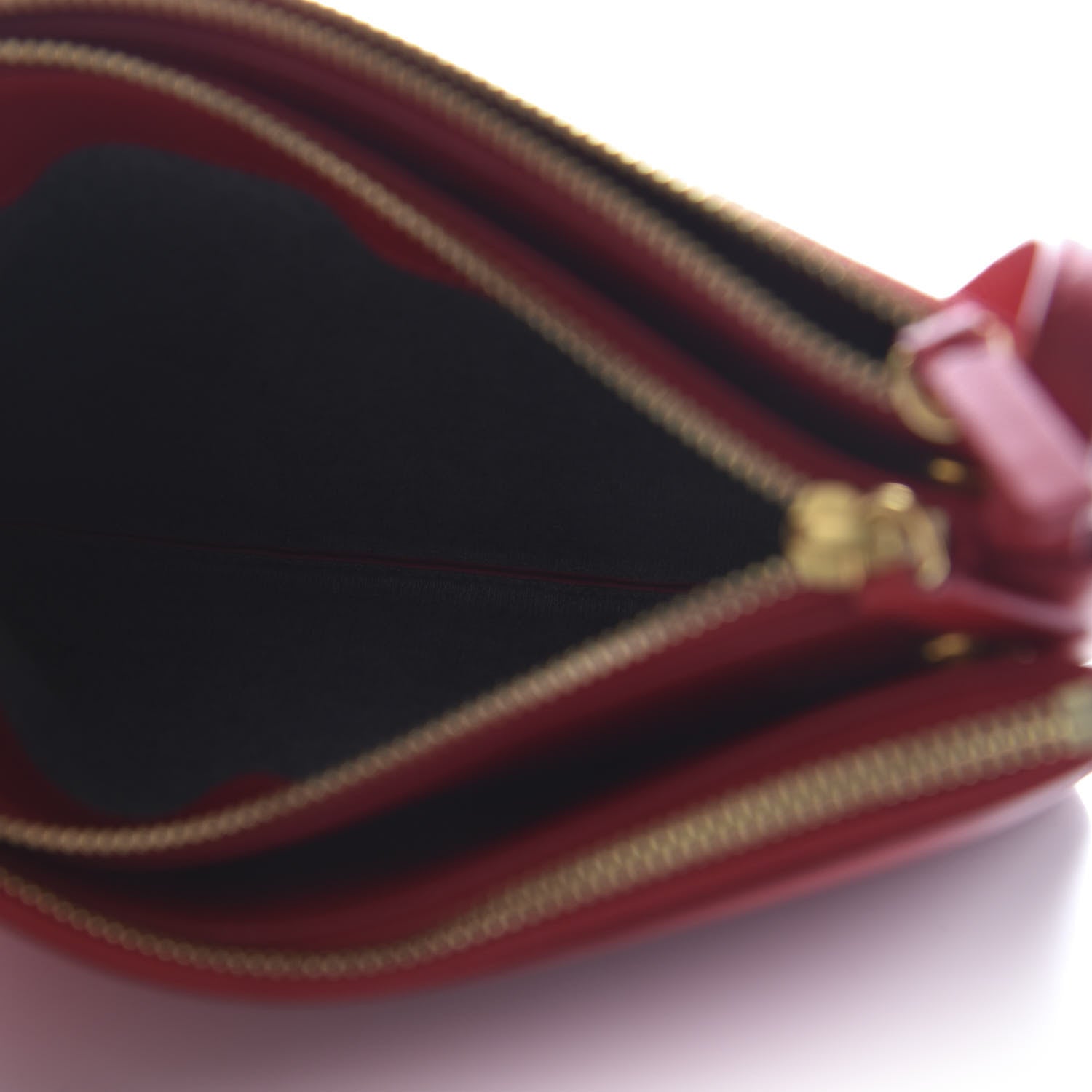 Celine Lambskin Small Trio Crossbody Bag Red 5 of 9