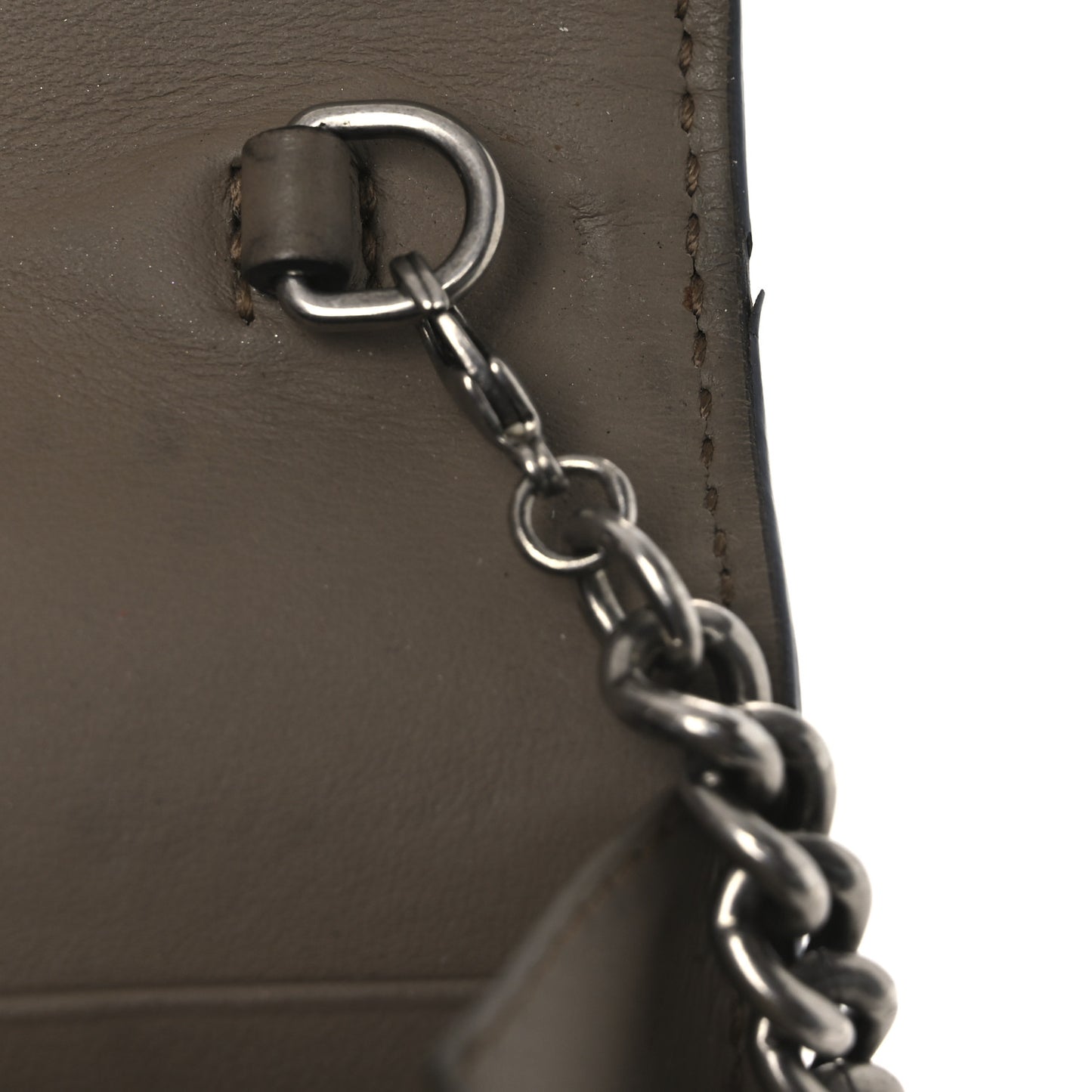 GG Supreme Monogram Mini Dionysus Chain Wallet Beige Taupe