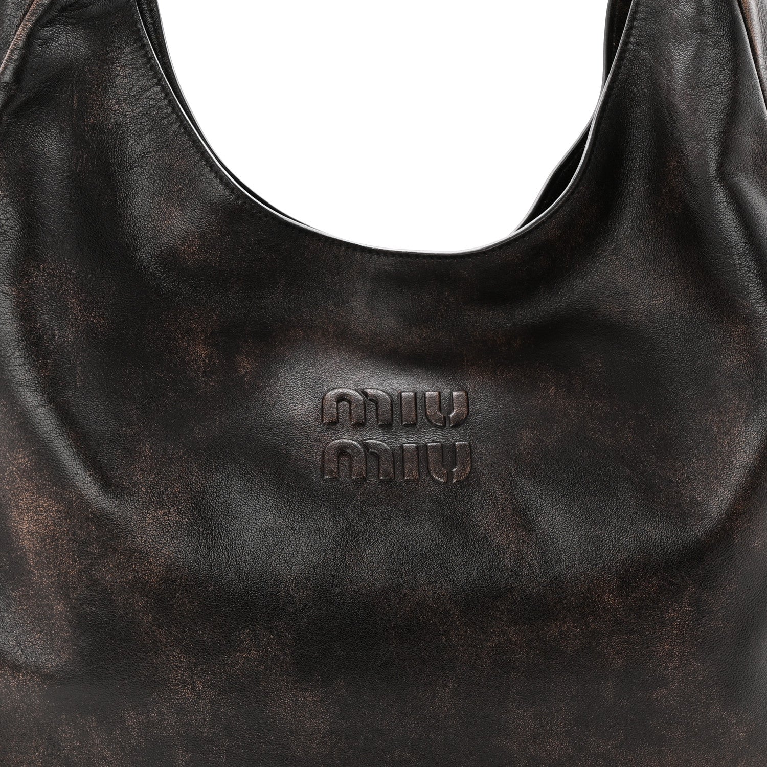 Miu Miu Nappa Old Hobo Bag Caffe 7 of 9