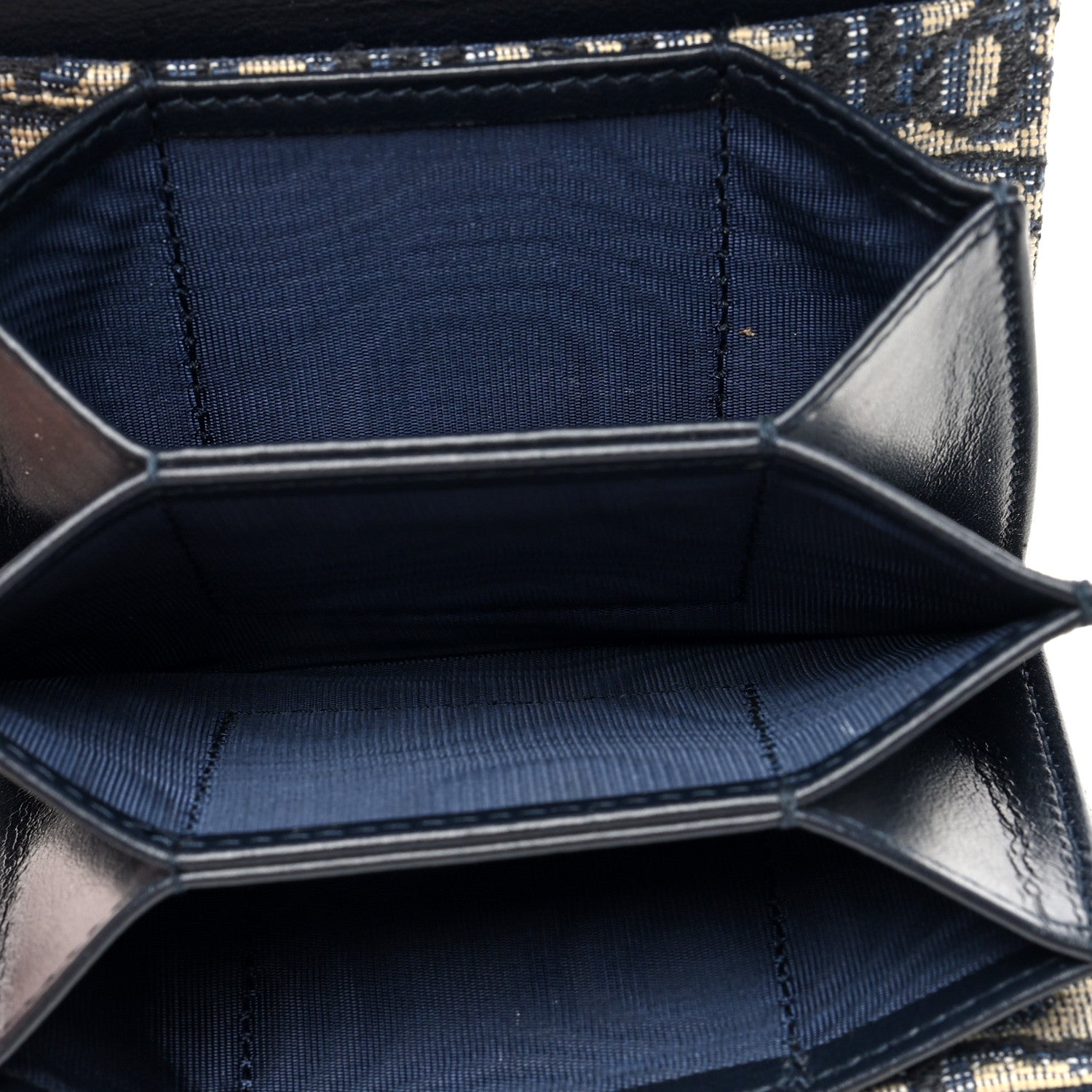 Christian Dior Oblique Saddle 5-Gusset Card Holder Blue 5 of 6