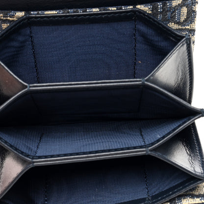 Christian Dior Oblique Saddle 5-Gusset Card Holder Blue 5 of 6
