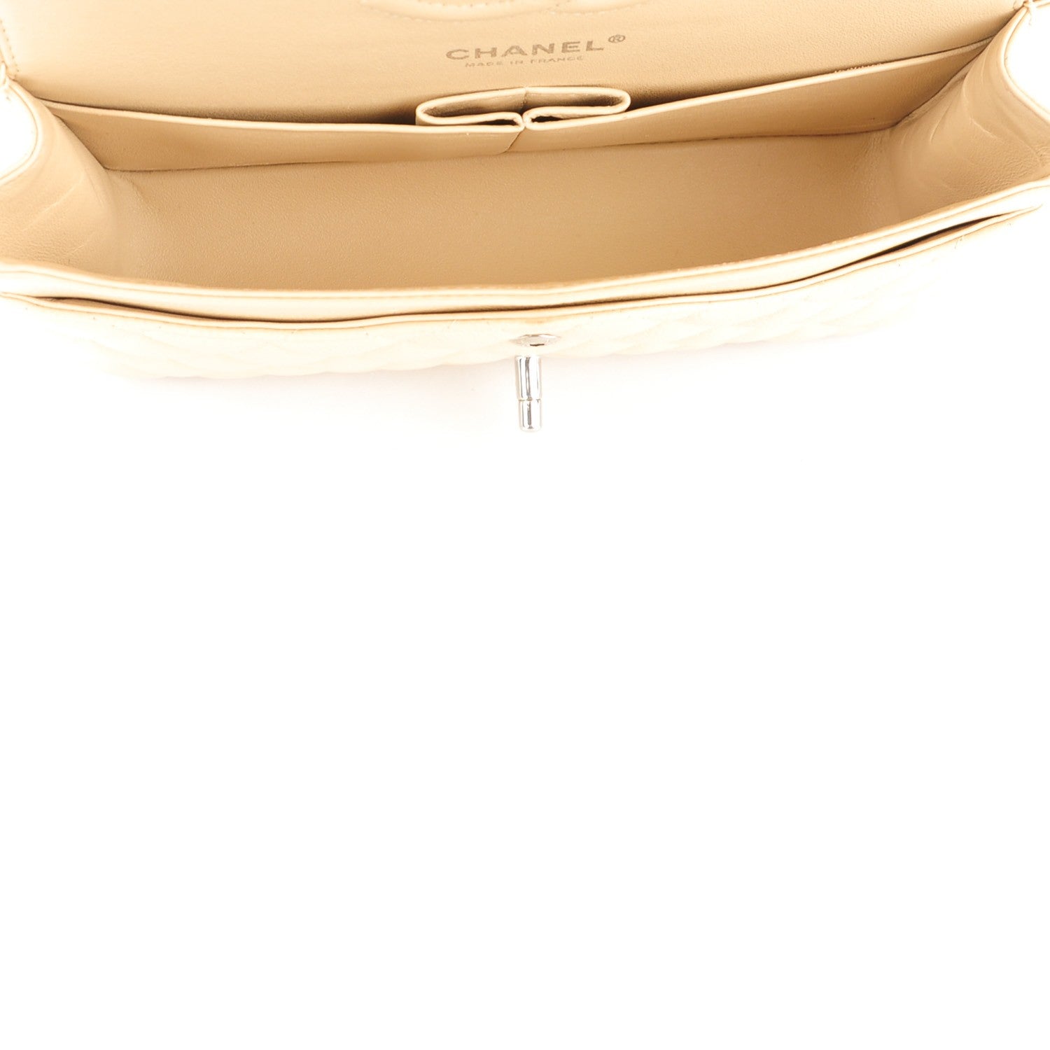 Chanel Caviar Quilted Medium Double Flap Beige Clair 5 of 8