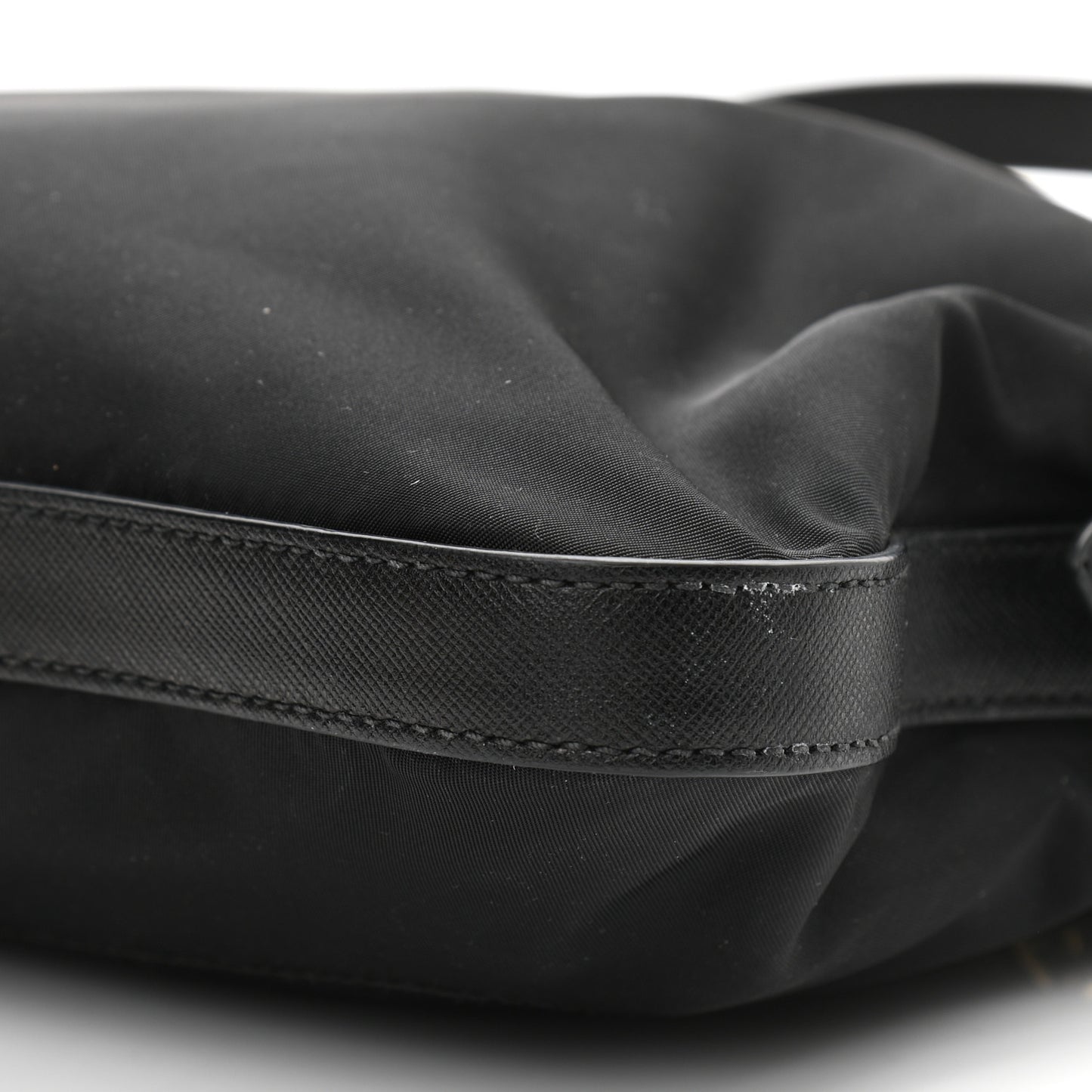 Tessuto Nylon Saffiano Crossbody Bag Black