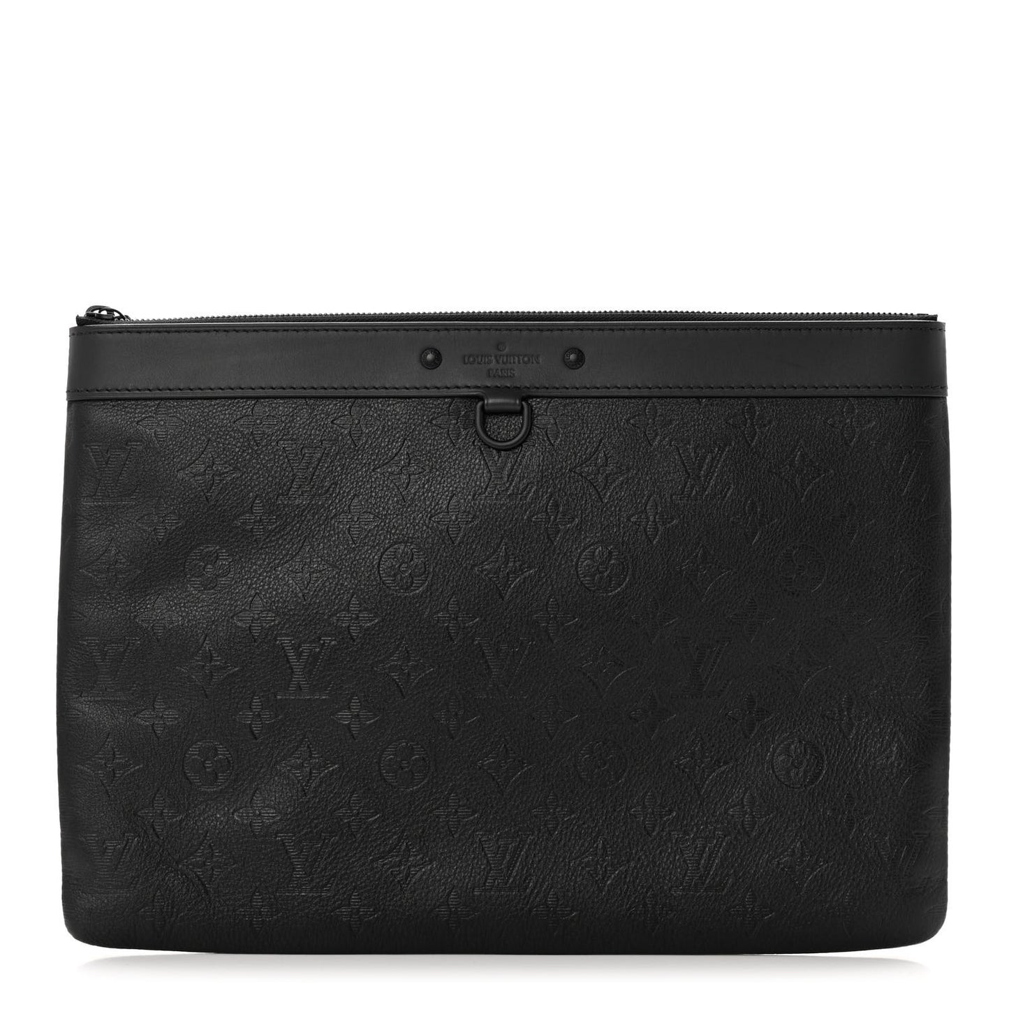 Calfskin Monogram Shadow Discovery Pochette Black
