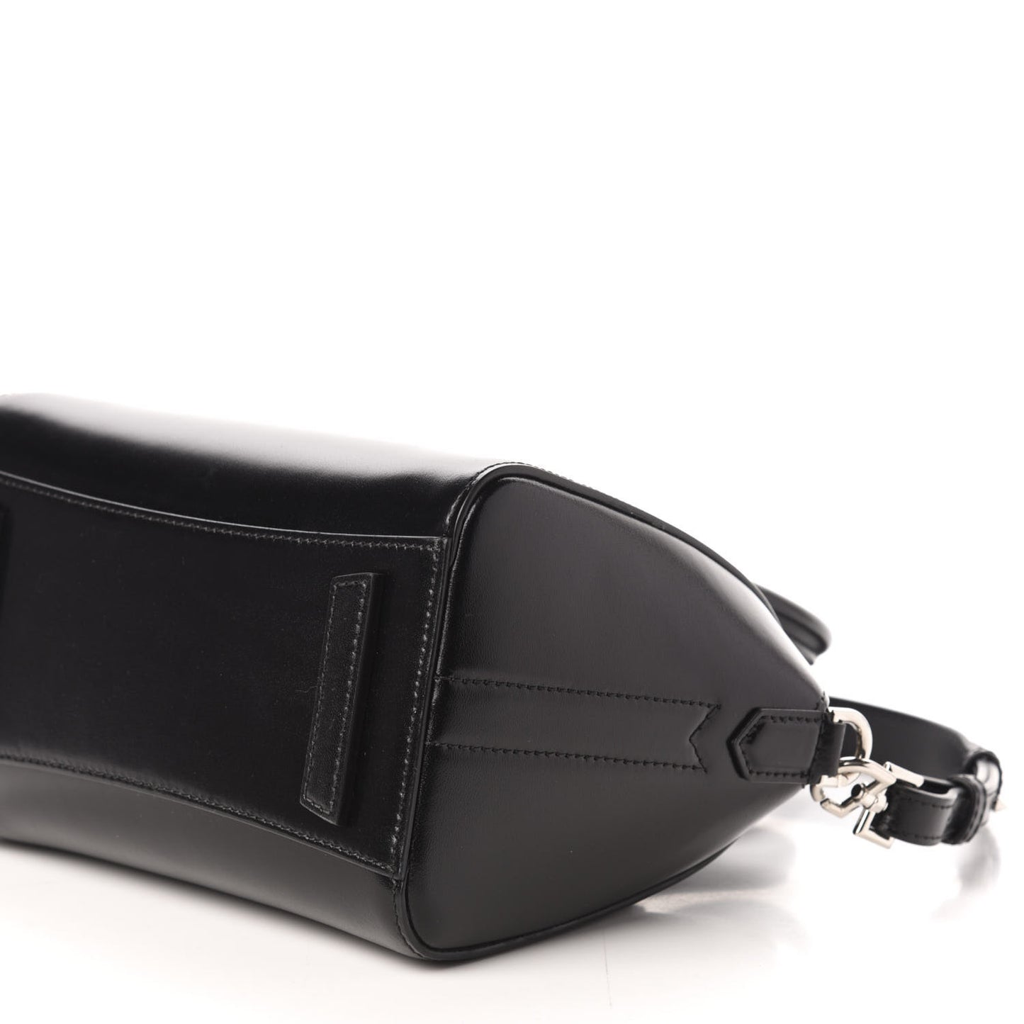 Shiny Lord Calfskin Mini Antigona Black