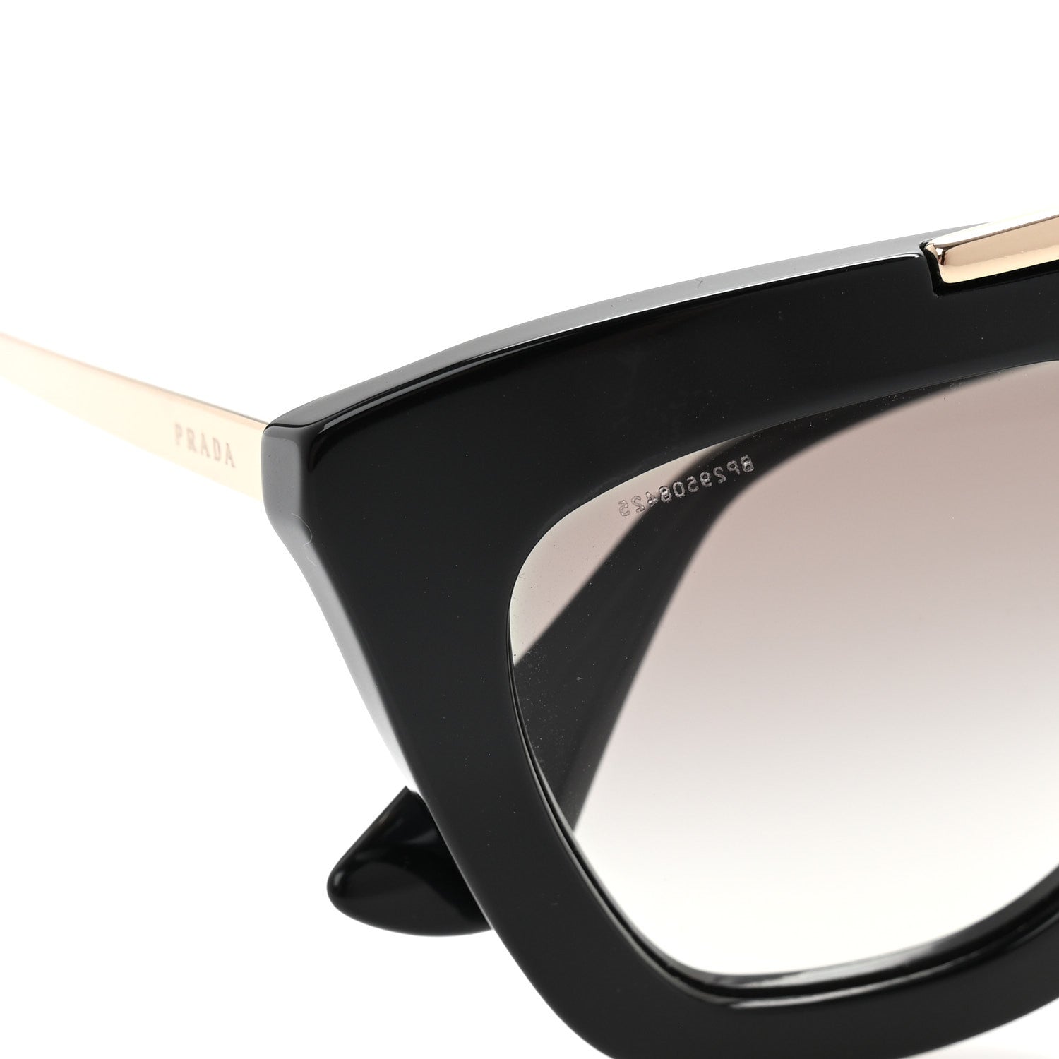 Prada Acetate Cinema Sunglasses SPR 09Q Black 7 of 9