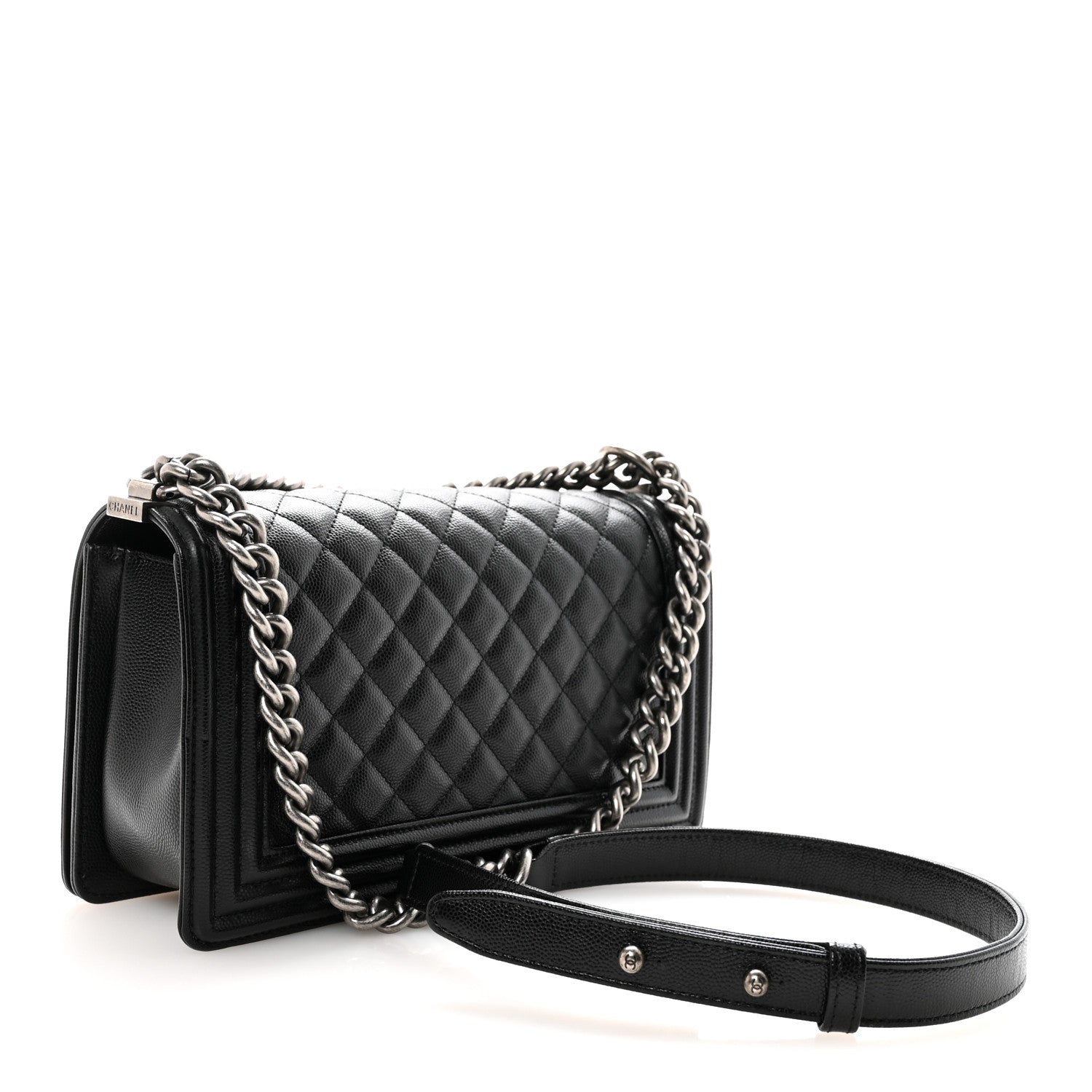 Chanel Caviar Quilted Medium Boy Flap Black 3 of 11